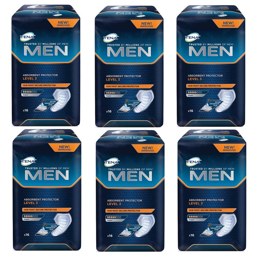 Tena Men Level 3 Absorbent Protector - Pack of 16