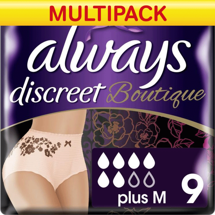 Always Discreet Boutique Underwear Incontinence Pants - Mauve