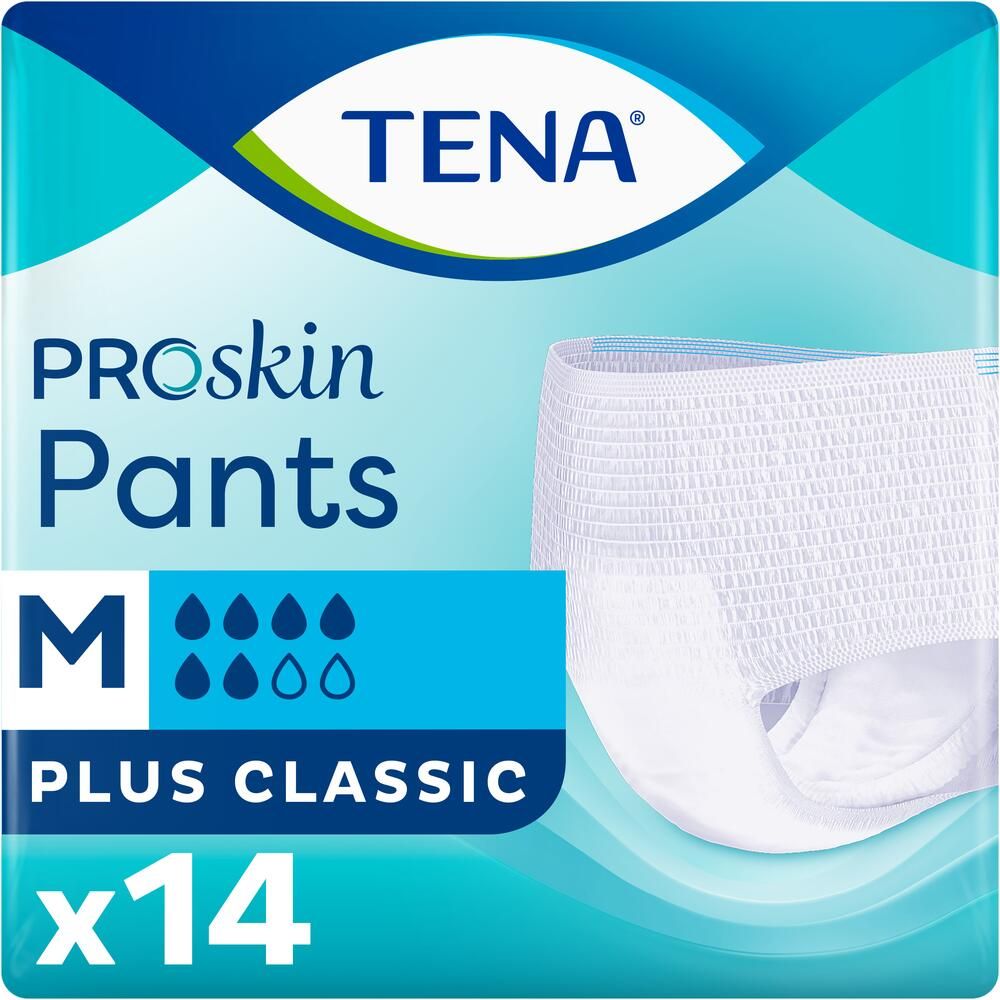 TENA Pants Plus Classic | Medium | Pack of 14