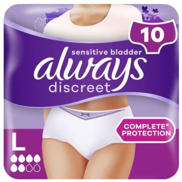 Always Discreet Pants Normal - Large - 10 Pack