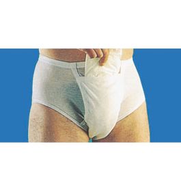 Mens Washable Incontinence Pocket Briefs for Disposable Pads | Zorbies